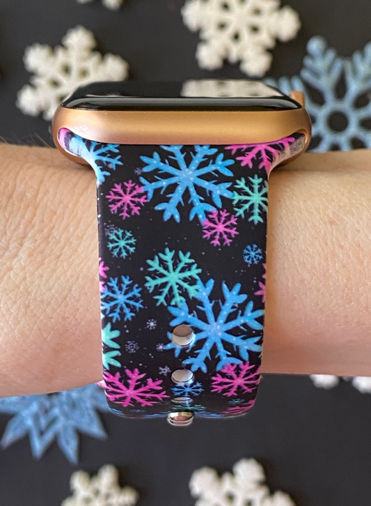 Icy Snowflakes Watch Band For Apple Watch