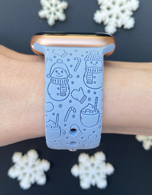 Winter Snowman Watch Band For Apple Watch