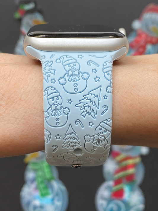 Winter Snowman Watch Band For Apple Watch