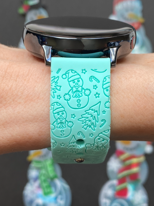 Winter Snowman 20mm Samsung Galaxy Watch Band