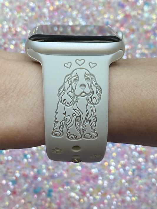 English Cocker Spaniel Dog Watch Band For Apple Watch