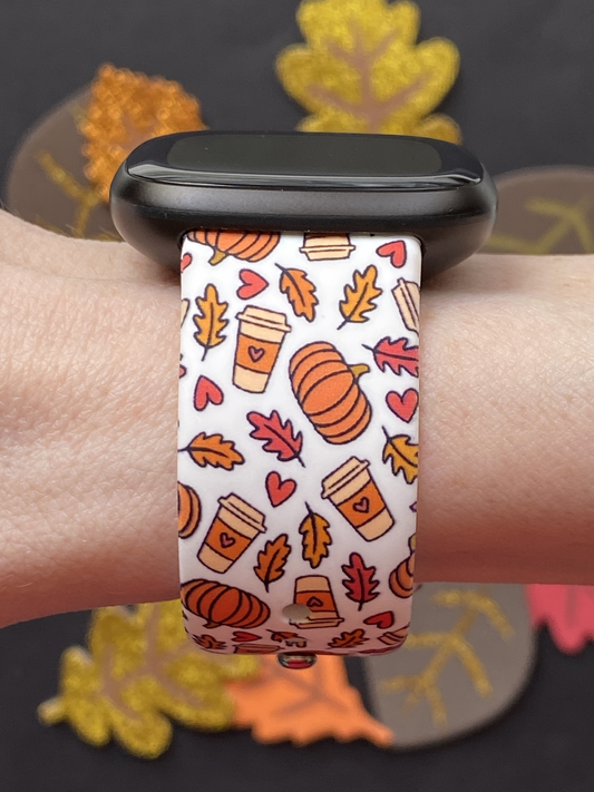 Pumpkin Spice and Everything Nice Fitbit Versa 3/Versa 4/Sense/Sense 2 Watch Band