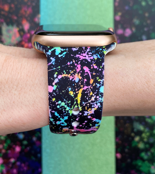 Paint Splatter Watch Band For Apple Watch