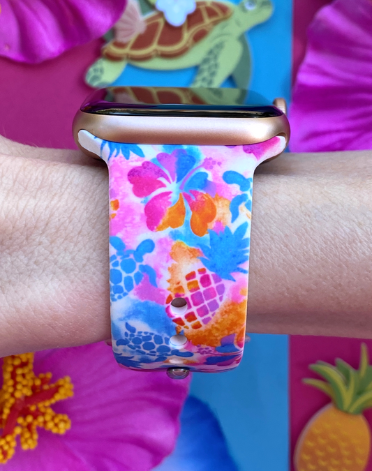 Tropical Turtles Watch Band For Apple Watch
