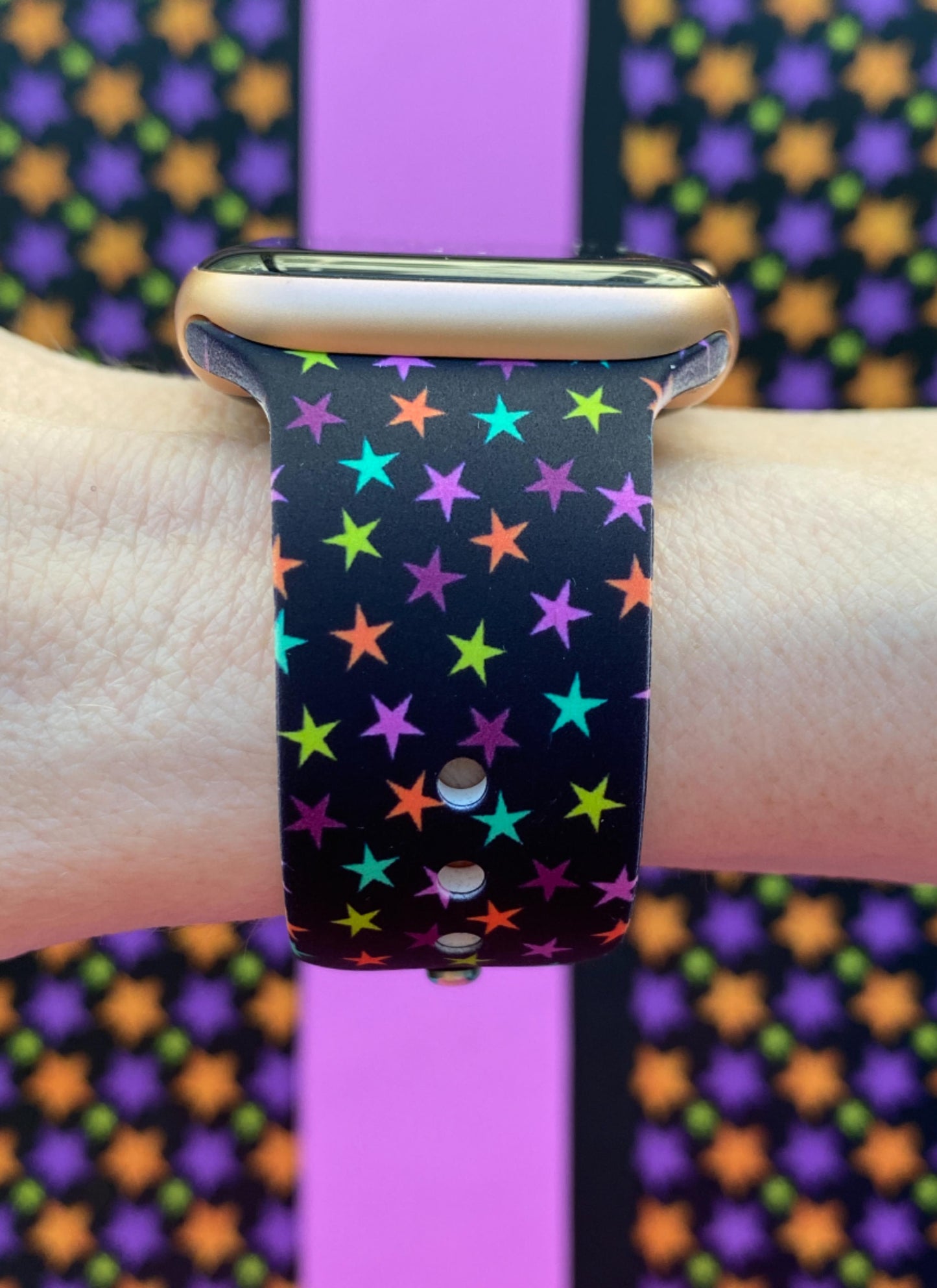 Halloween Stars Watch Band For Apple Watch