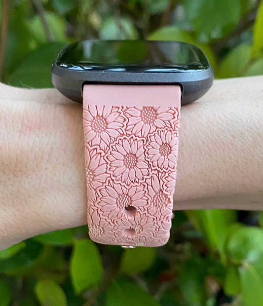 Sunflower Floral Fitbit Versa 1/2 Watch Band