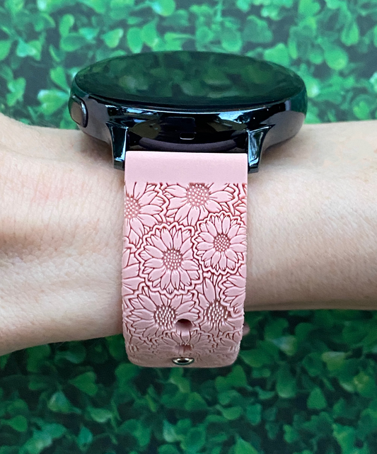 Sunflower Floral 20mm Samsung Galaxy Watch Band