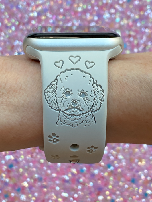 Poodle Dog Watch Band For Apple Watch