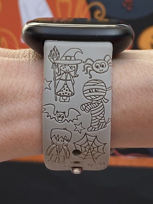 Trick or Treat Friends Fitbit Versa 3/Versa 4/Sense/Sense 2 Watch Band