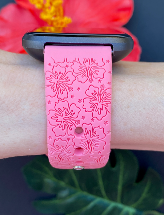 Tropical Hibiscus Fitbit Versa 1/2 Watch Band