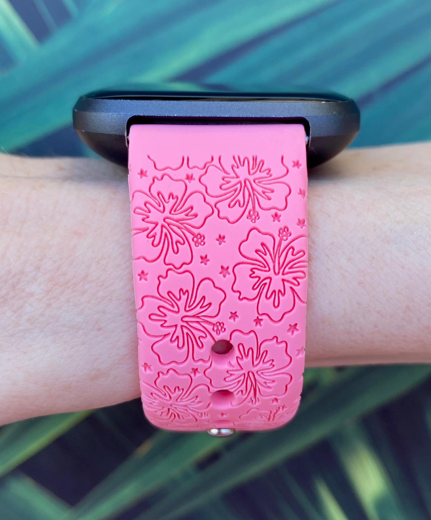 Tropical Hibiscus Fitbit Versa 1/2 Watch Band
