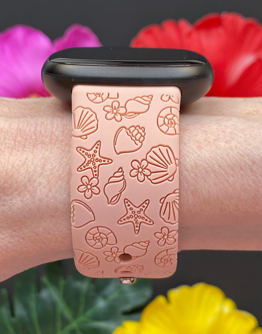 Tropical Seashells Fitbit Versa 3/Versa 4/Sense/Sense 2 Watch Band