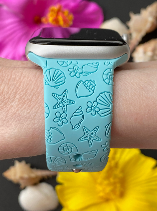 Tropical Seashells Watch Band For Apple Watch