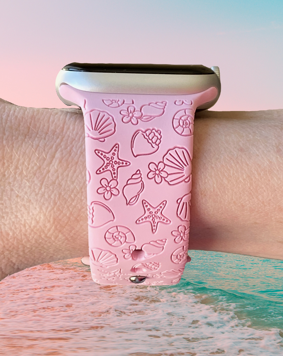 Tropical Seashells Watch Band For Apple Watch