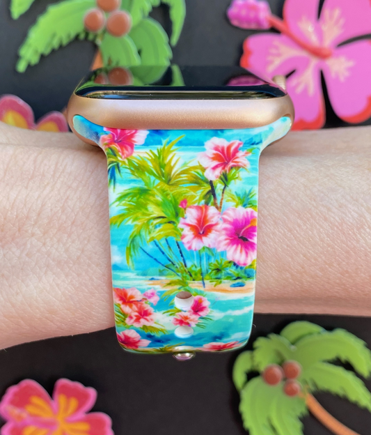 Tropical Paradise Watch Band For Apple Watch