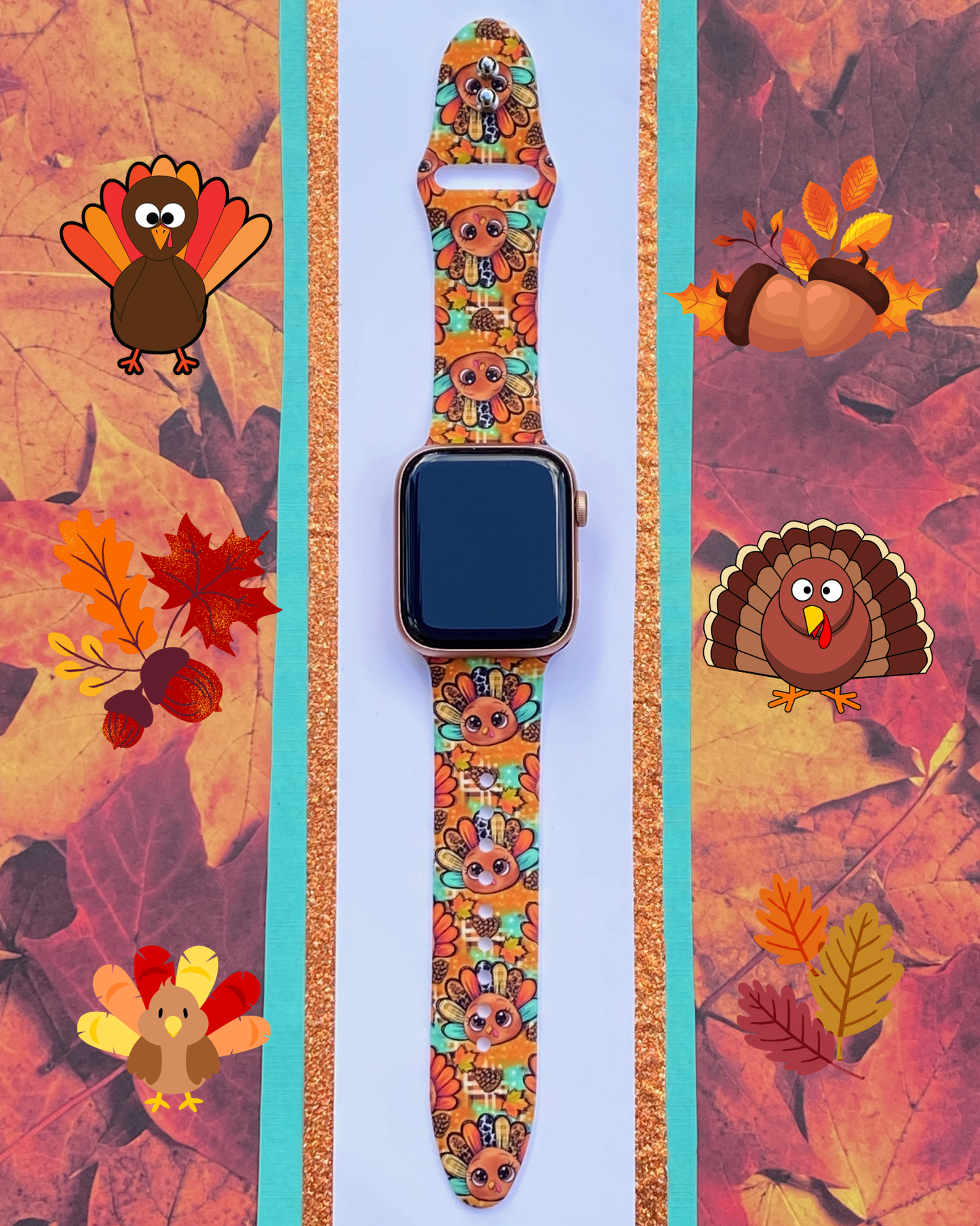 Festive Turkey Watch Band For Apple Watch