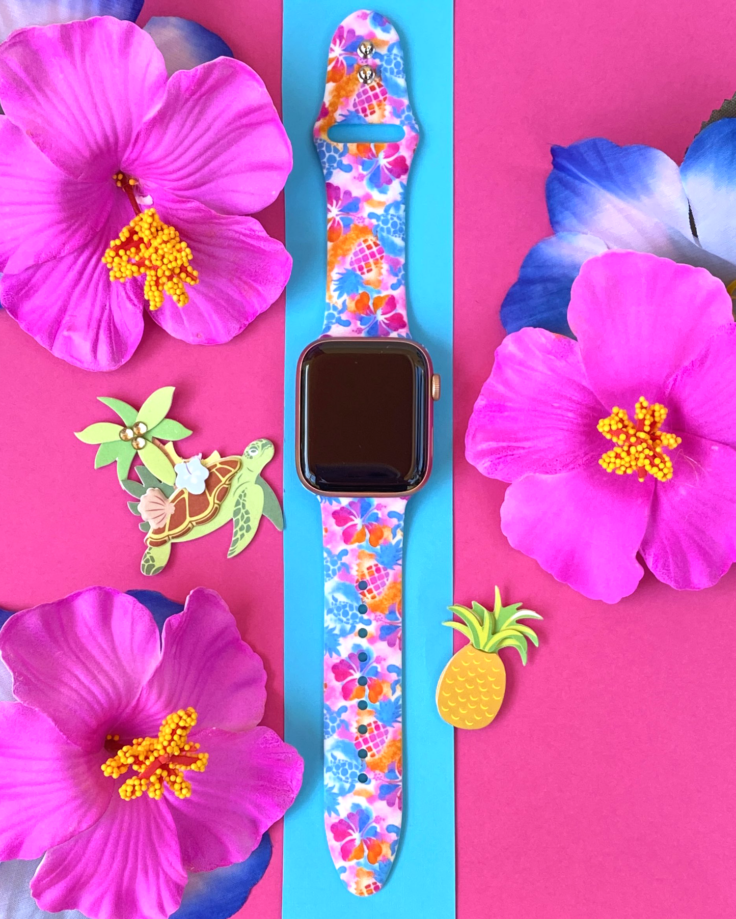 Tropical Turtles Watch Band For Apple Watch