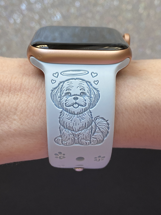 Shih Tzu Rainbow Bridge Dog Watch Band For Apple Watch