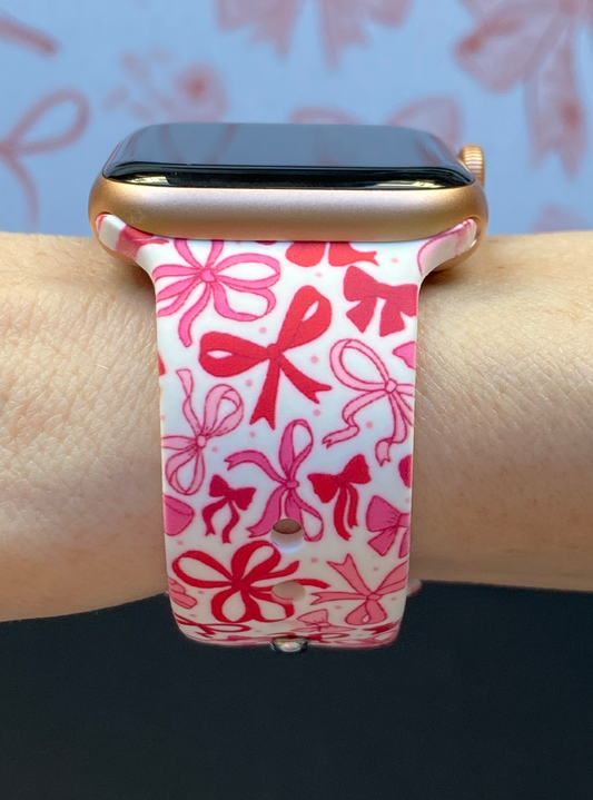 Valentine Bows Watch Band For Apple Watch