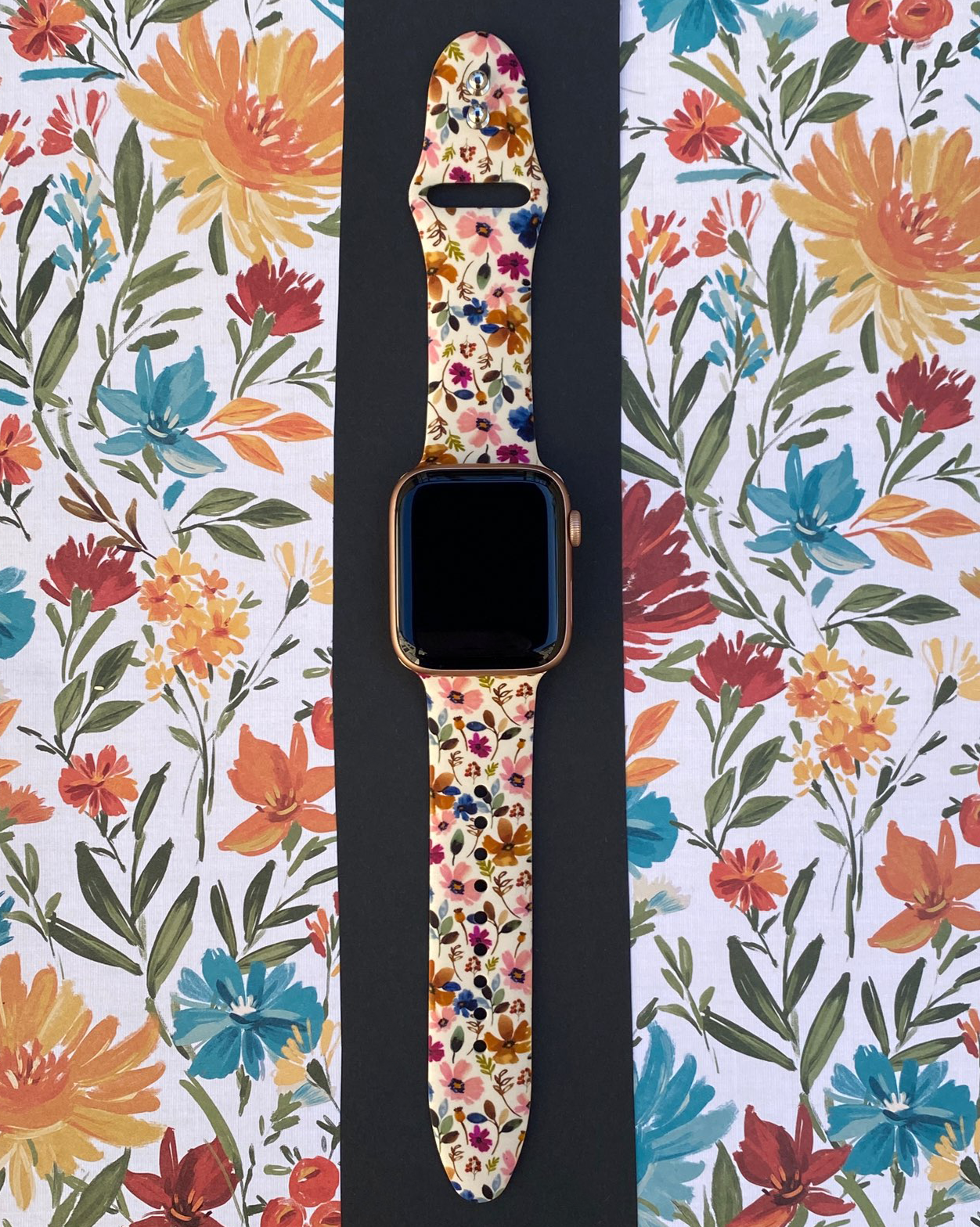 Vintage Floral Watch Band For Apple Watch