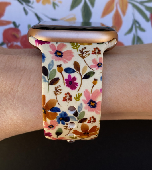 Vintage Floral Watch Band For Apple Watch