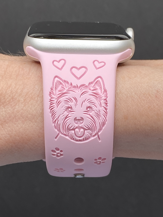 West Highland Terrier Westie Dog Watch Band For Apple Watch