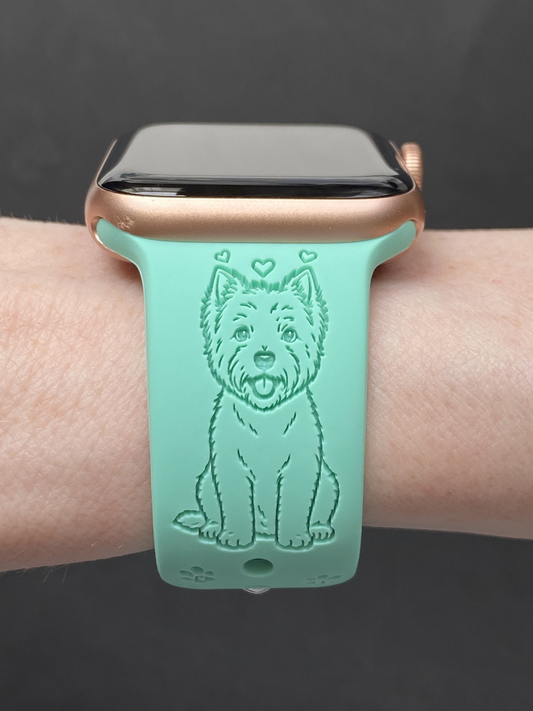 My Pet West Highland Terrier Westie Dog Watch Band For Apple Watch