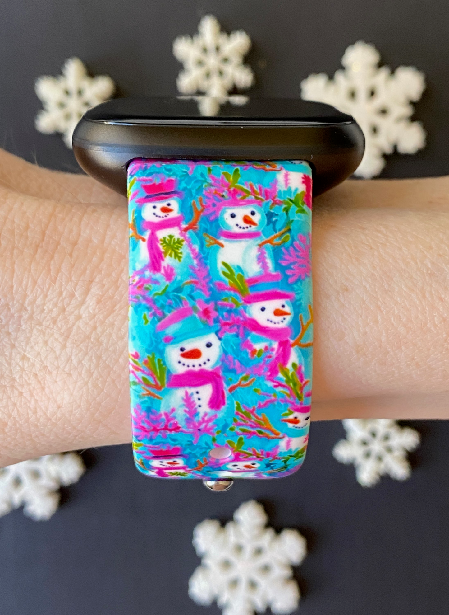 Winter Snowman Fitbit Versa 3/Versa 4/Sense/Sense 2 Watch Band