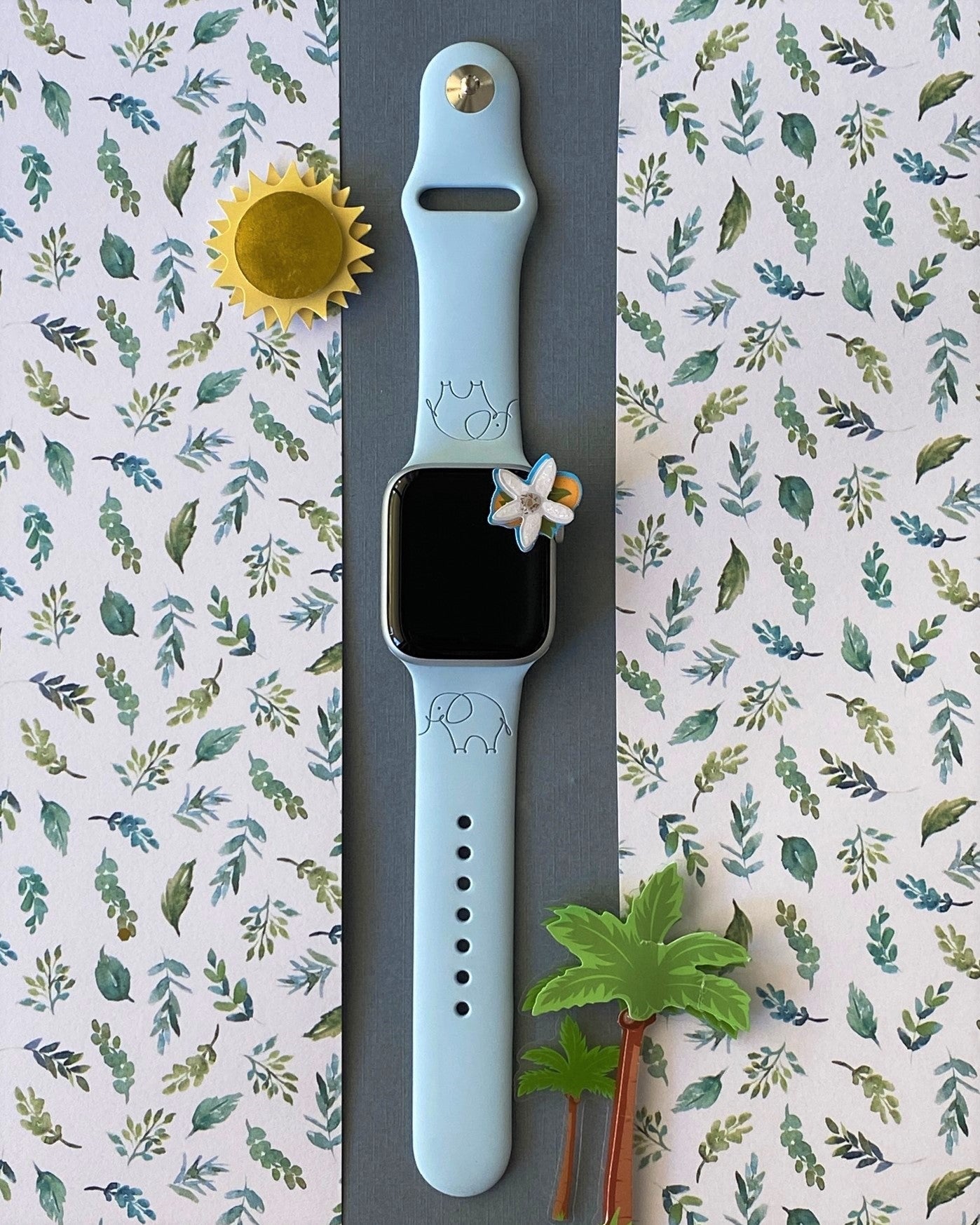 Elephants Indian Style Print Apple Watch Band 38mm / 40mm / 