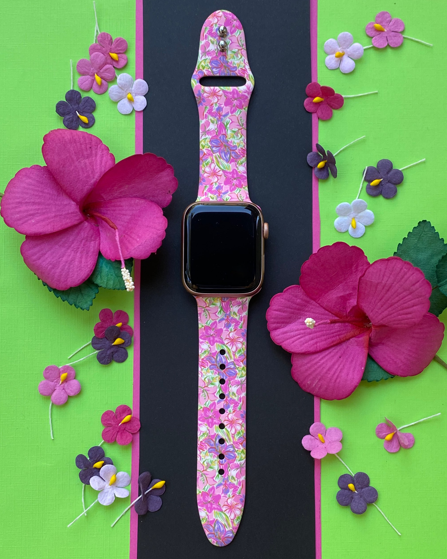 Lavender Tropics Watch Band For Apple Watch