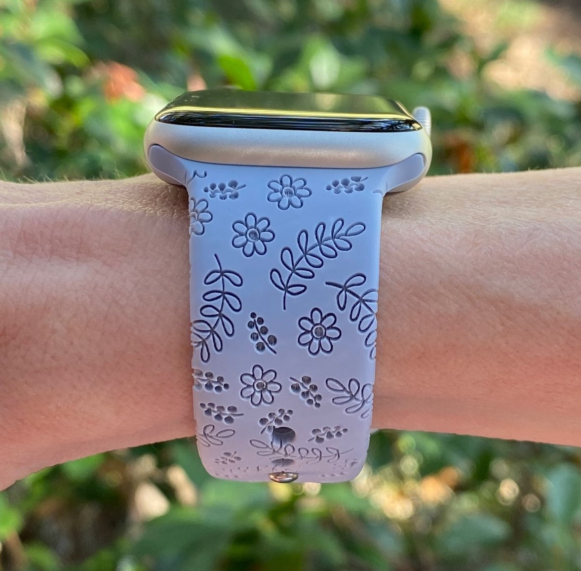 Spring Flower and Leaves Watch Band For Apple Watch
