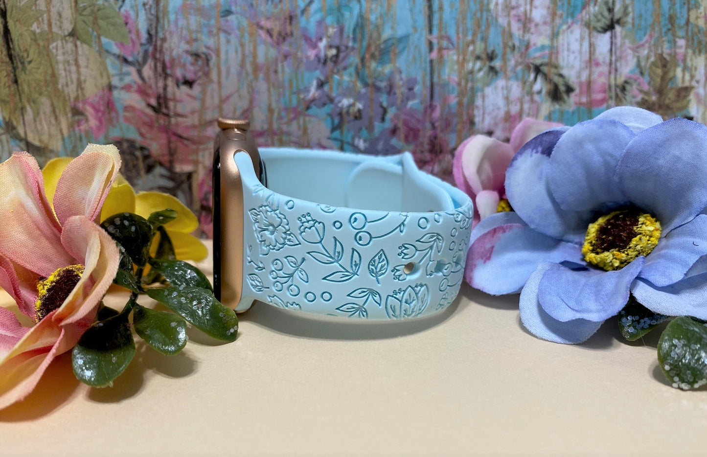 Spring Flower Watch Band For Apple Watch