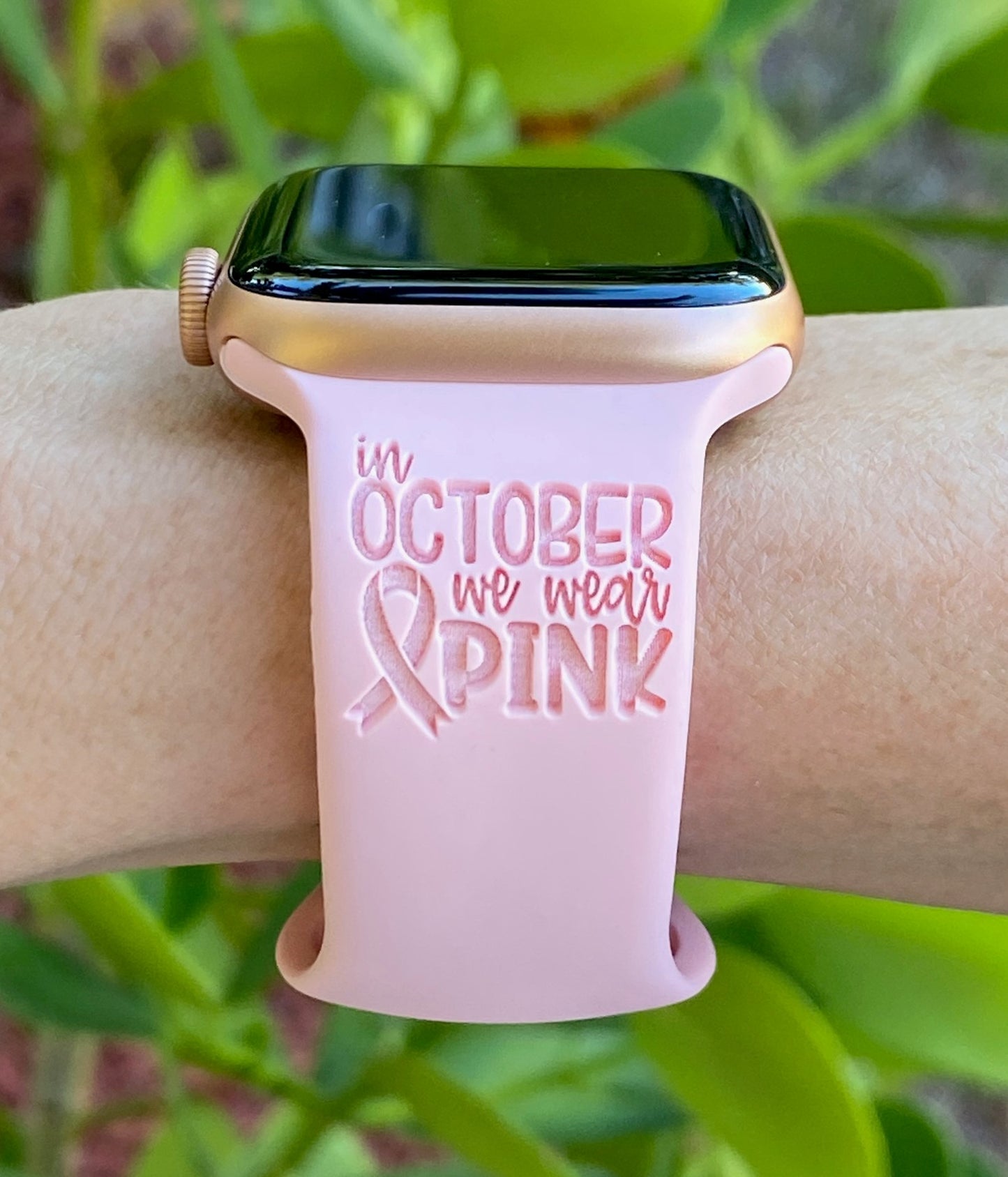 October Breast Cancer Awareness Watch Band For Apple Watch