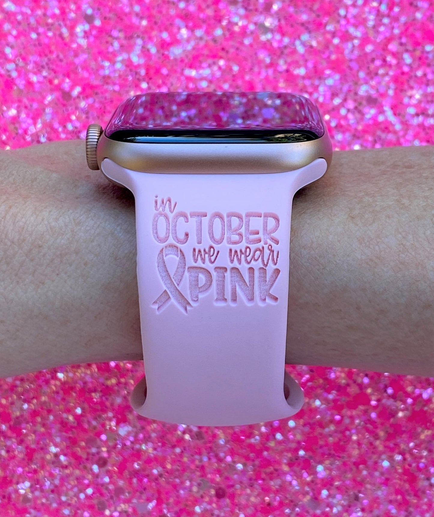 October Breast Cancer Awareness Watch Band For Apple Watch