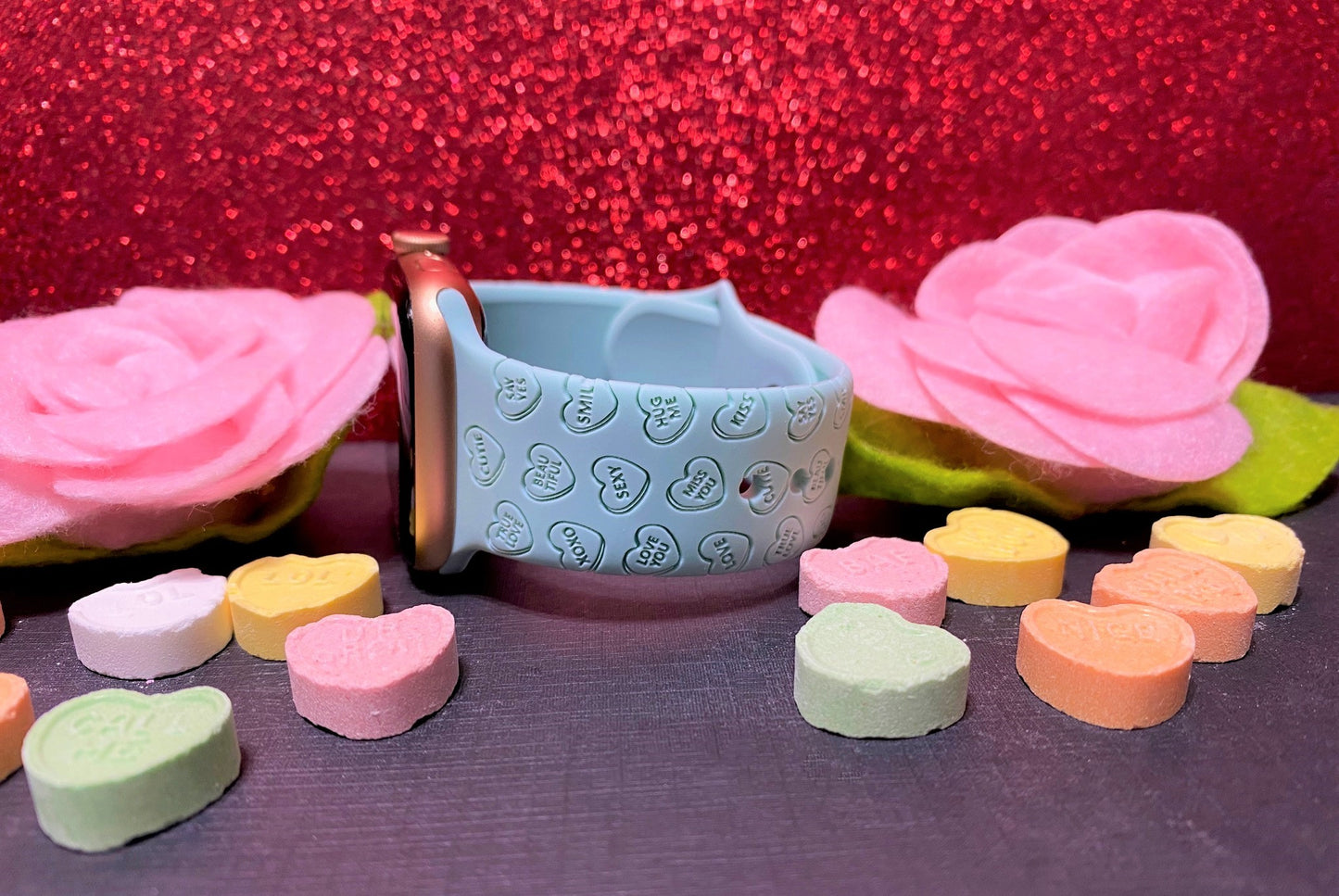 Candy Hearts Valentine's Day Watch Band For Apple Watch