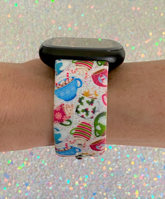 Coffee Lover Winter Fitbit Versa 3/Sense Watch Band