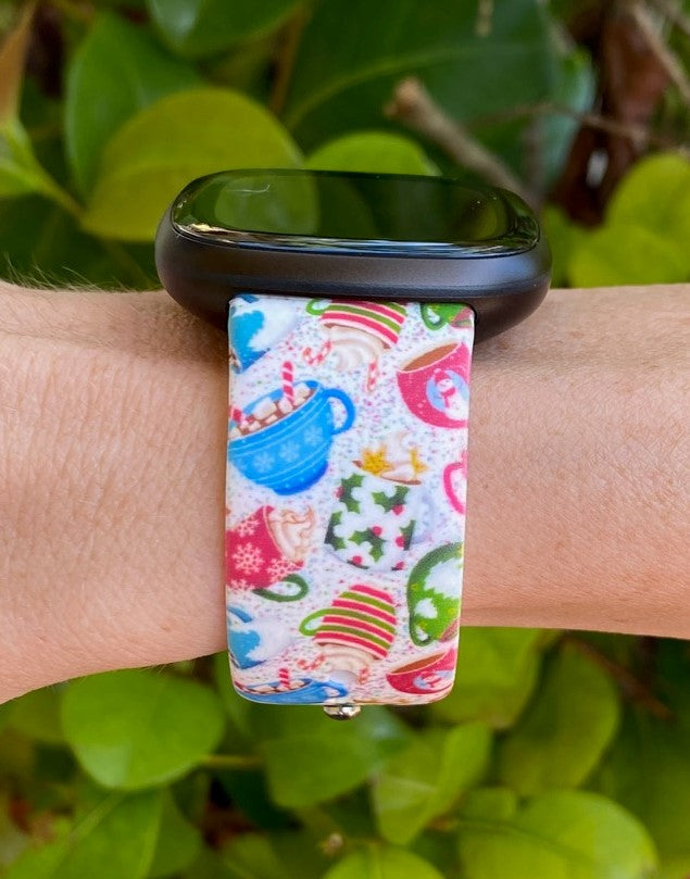 Coffee Lover Winter Fitbit Versa 3/Sense Watch Band