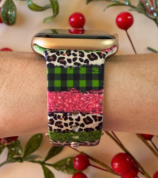 Christmas Leopard Watch Band For Apple Watch