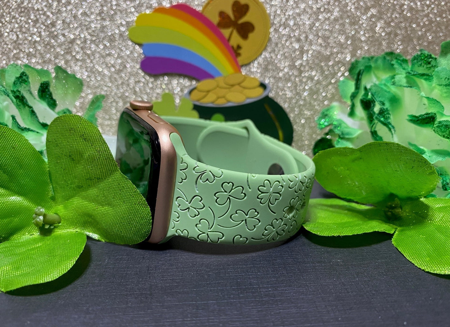St Patty's Day Clover Watch Band For Apple Watch