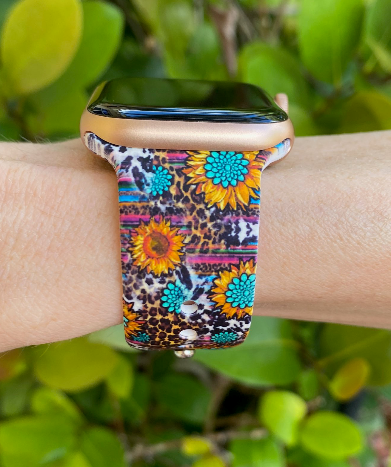 Sunflower Serape Watch Band For Apple Watch