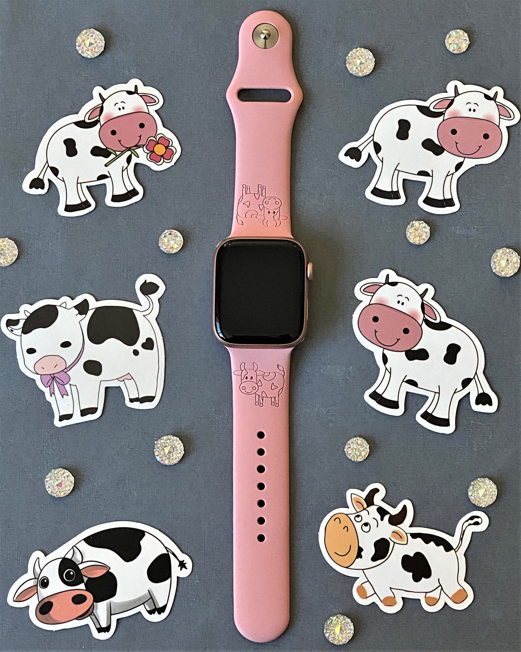 Cute Cow Watch Band For Apple Watch