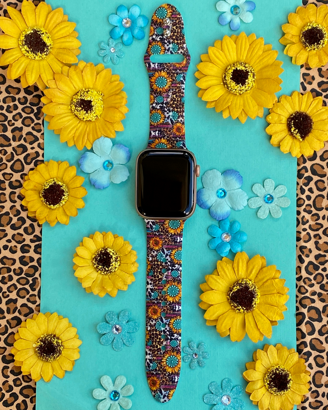 Sunflower Serape Watch Band For Apple Watch