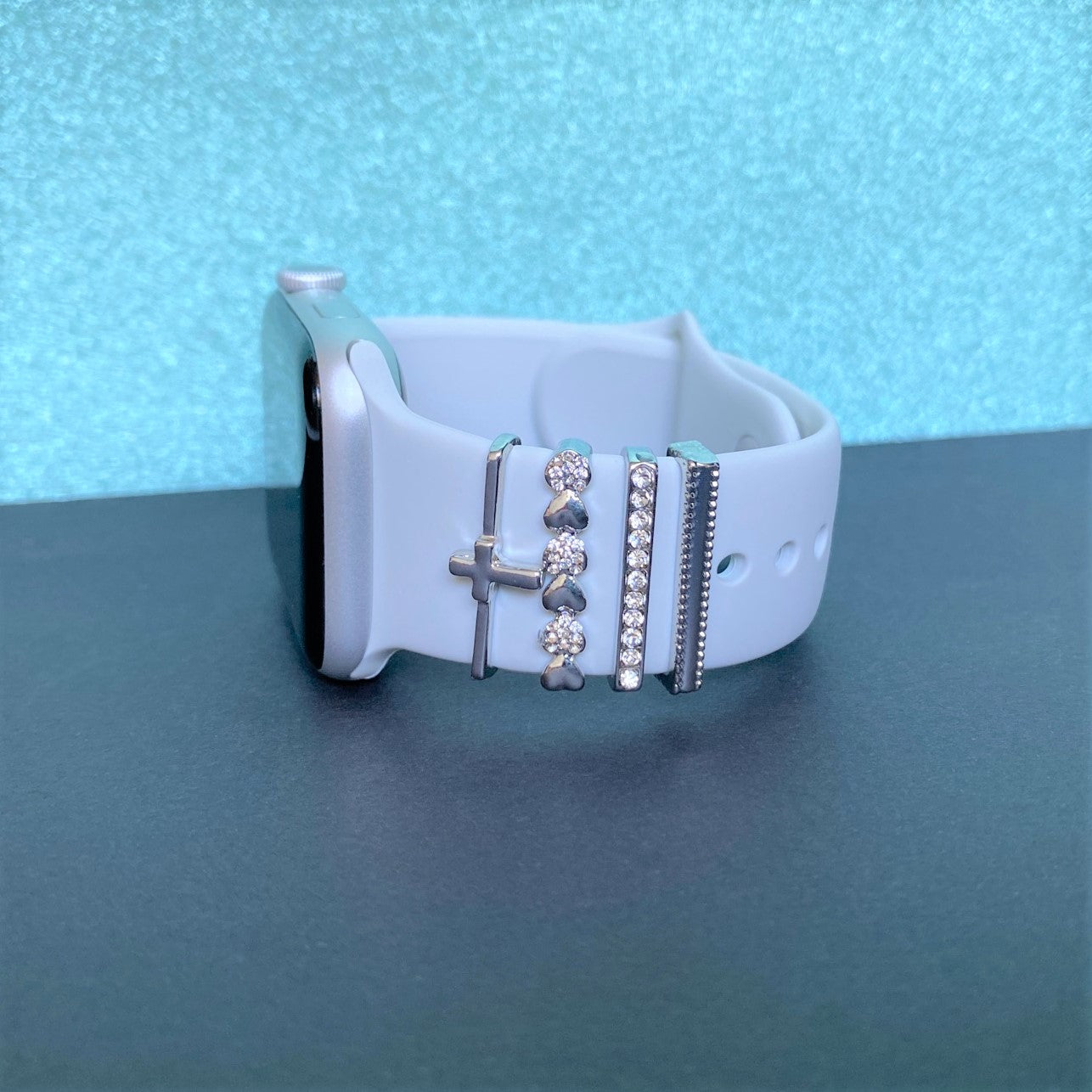 Silver Cross Stackable Watch Charm