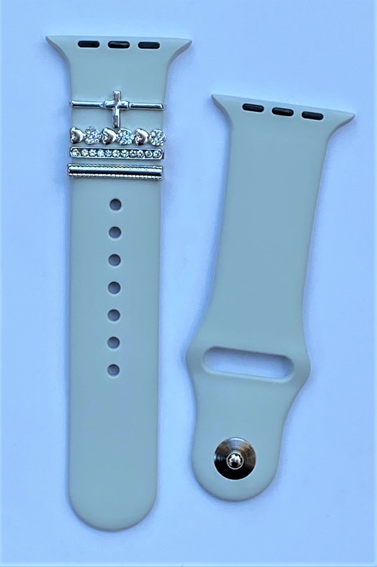 Silver Cross Stackable Watch Charm