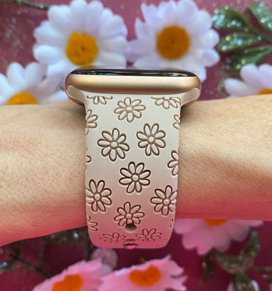 Daisy Flower Watch Band For Apple Watch