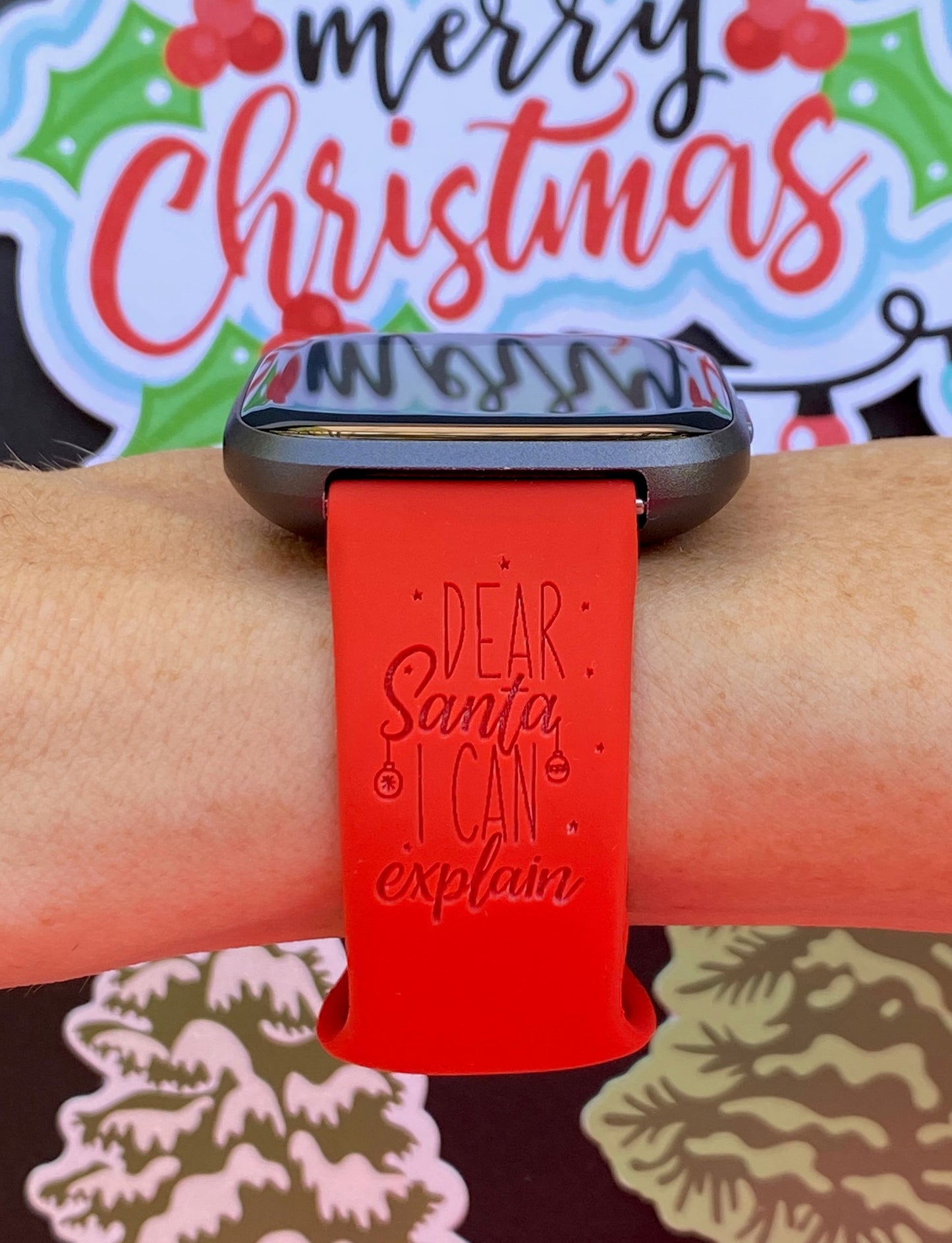 Dear Santa Fitbit Versa 1/2 Watch Band