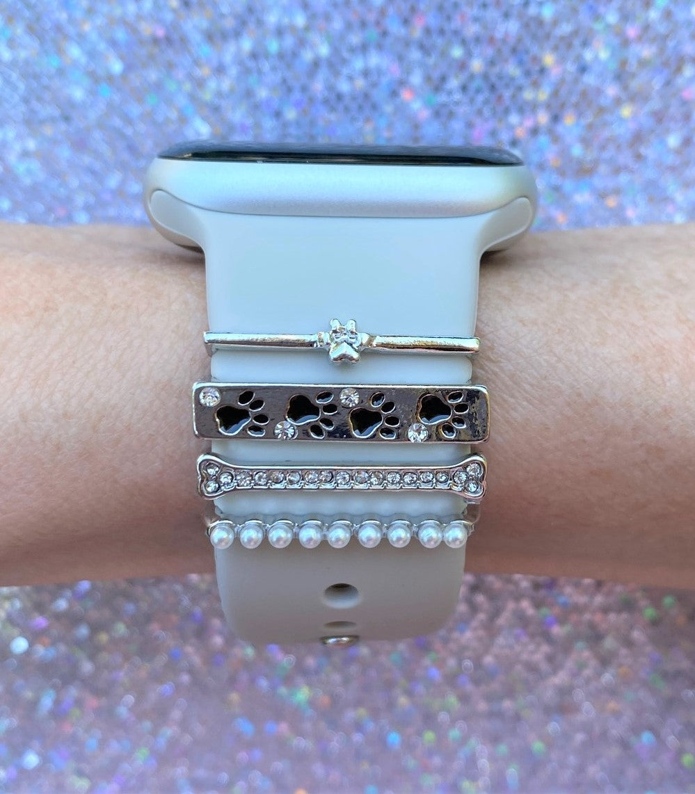 Silver Dog Lover Stackable Watch Charm