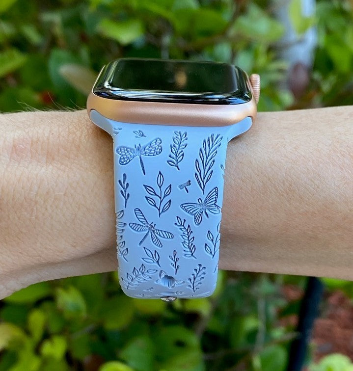 Dragonfly and Butterflies Watch Band For Apple Watch