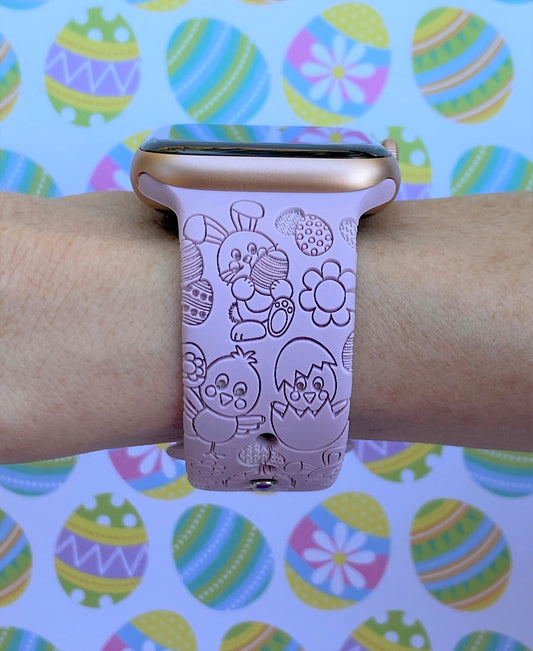 Easter Bunnies and Chicks Watch Band For Apple Watch