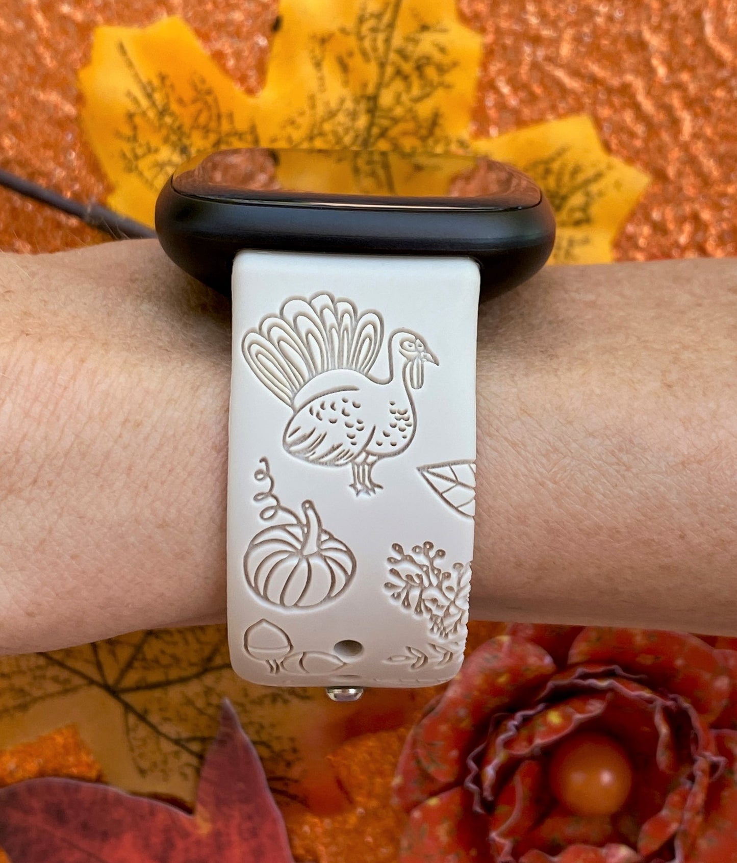 Thanksgiving Turkey Fitbit Versa 3/Versa 4/Sense/Sense 2 Watch Band